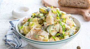 Salat aus Fisch und Kartoffeln